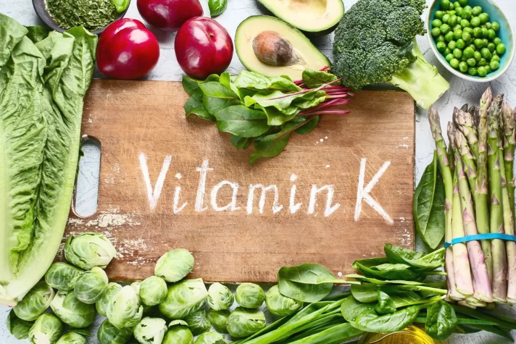 alimentation saine et riche en vitamine K naturelle